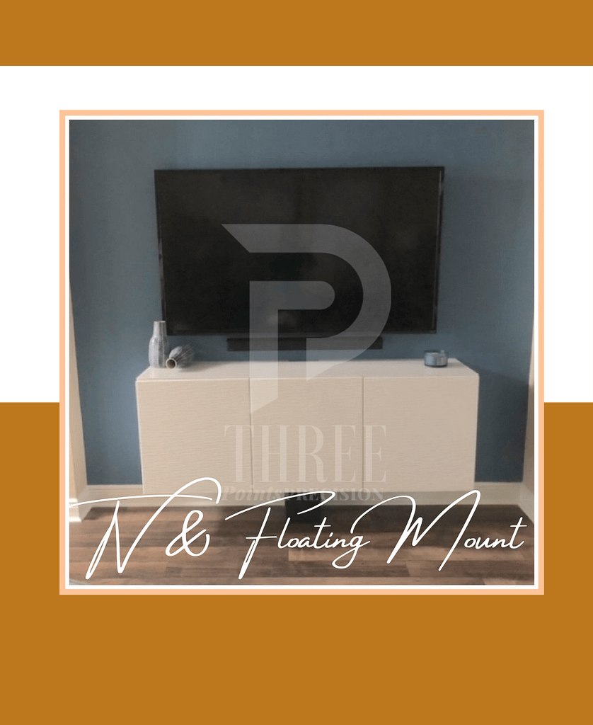 TV Mount and Floating Cabinet Installation